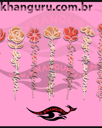 Dia das Mães  Pacote Flores lembrancinha