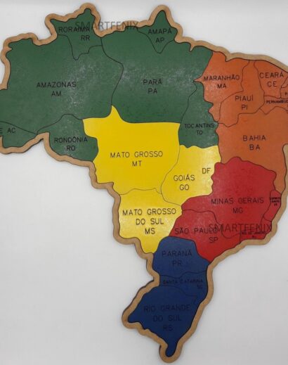 Mapa Brasil quebra cabeça
