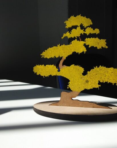 Bonsai decorativo cortado a laser