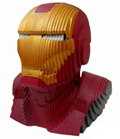 Busto 3D Homem de Ferro Vetor (vetor)