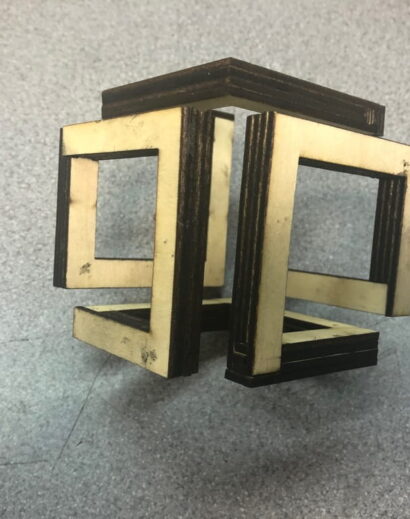 Cubo Infinito Cortado a Laser