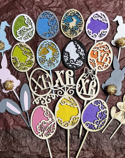Decorações de bolo de páscoa