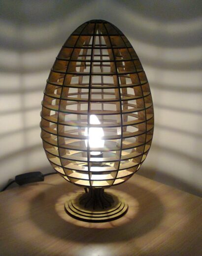 Luminária de Mesa em Forma de Ovo