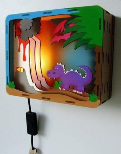 Luminária de Parede para Corte a Laser