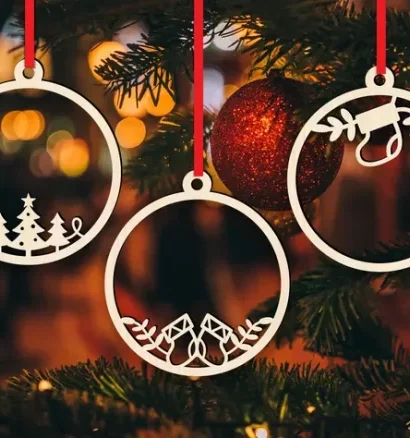 Enfeites de arvore de natal