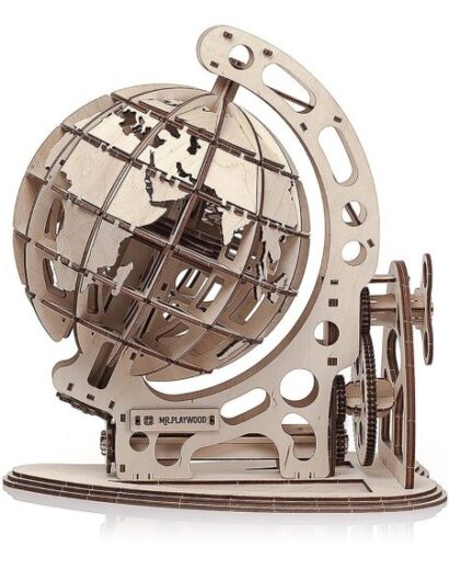 Quebra Cabeça de Globo em Compensado para Mesa (vetor)