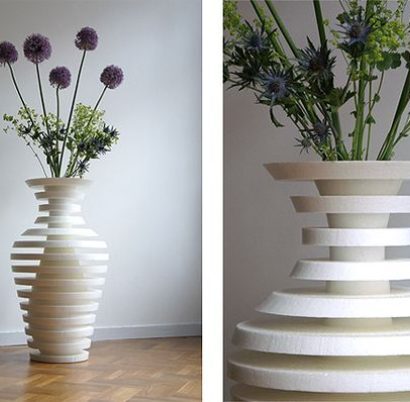 Vaso de flores cortado a laser
