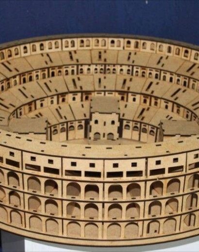 Wooden Roman Colosseum Miniature
