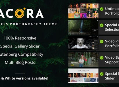 Acora - Photography WordPress Theme