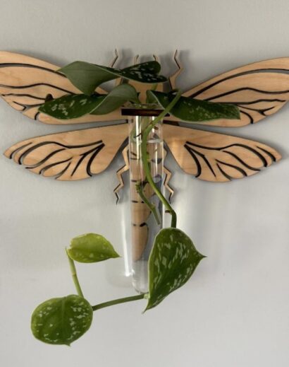 libélulas, plantador interno, presente para amantes de plantas