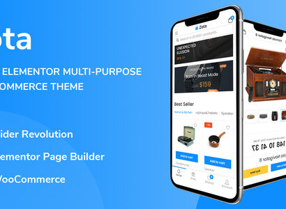 Zota - Tema WooCommerce Multiuso Elementor